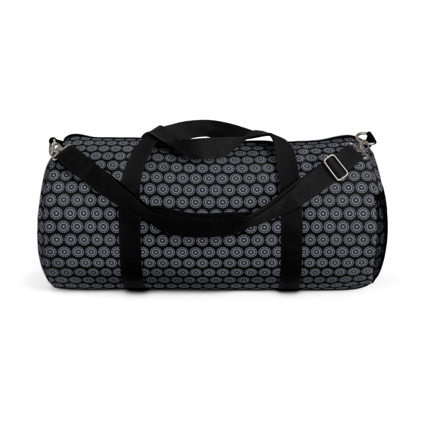 MAYA Cymatic Print Duffel Bag (Black)
