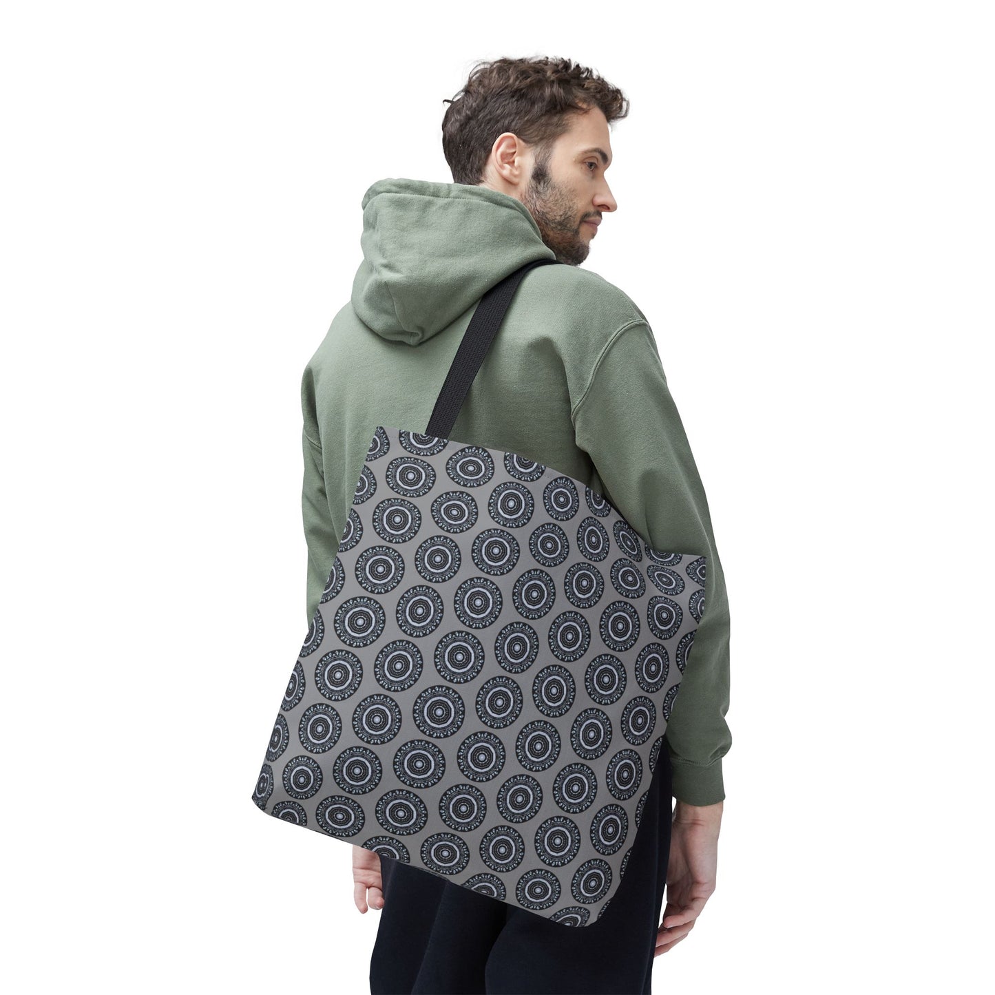 MAYA Cymatic Aop Customisable Tote Bag (Grey)