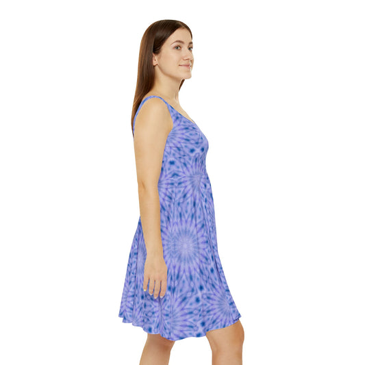 Women's "SiRiUS" Cymatic Print Skater Dress
