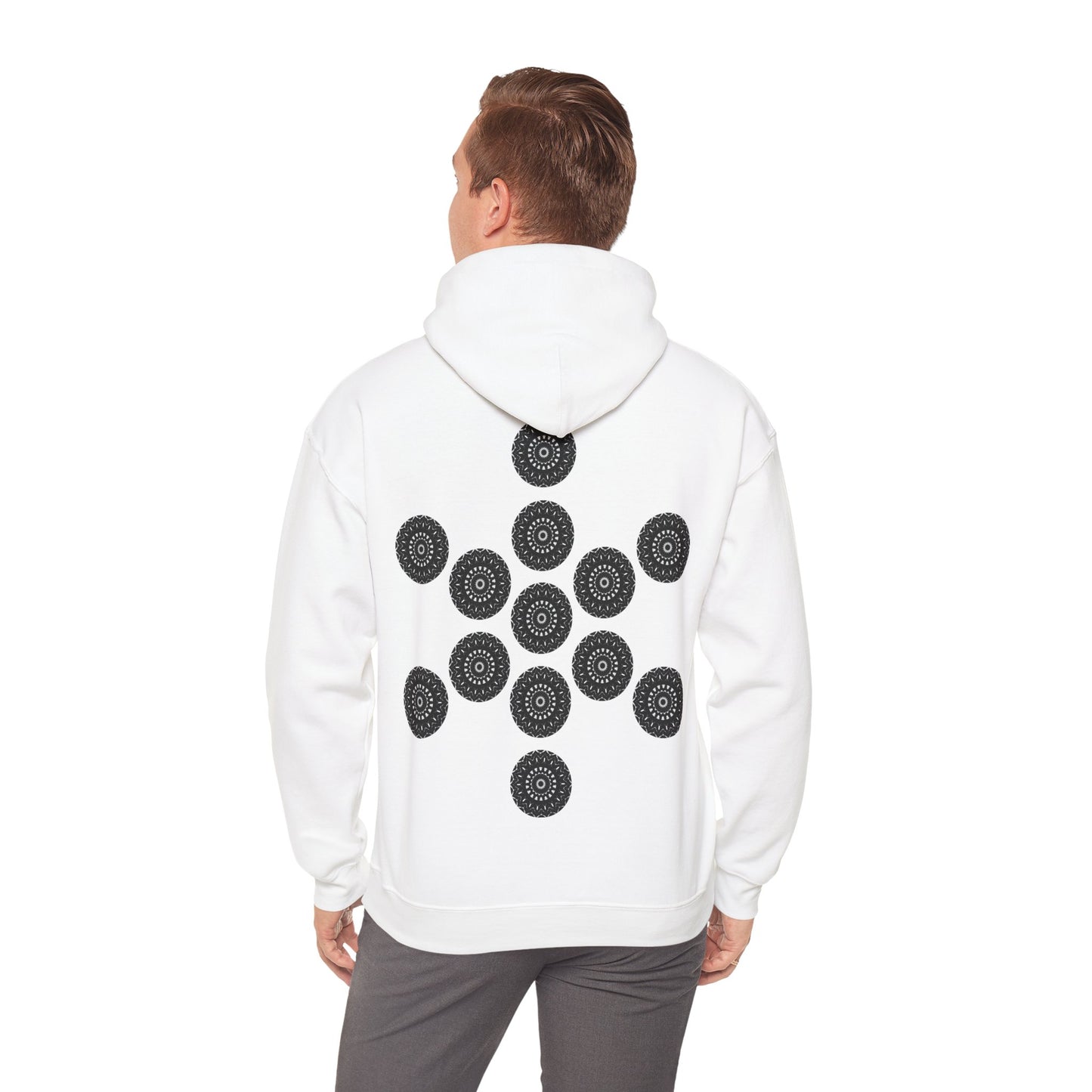 Men's 3ETD Noir "TRIBAL" Cymatic Print Hoodie