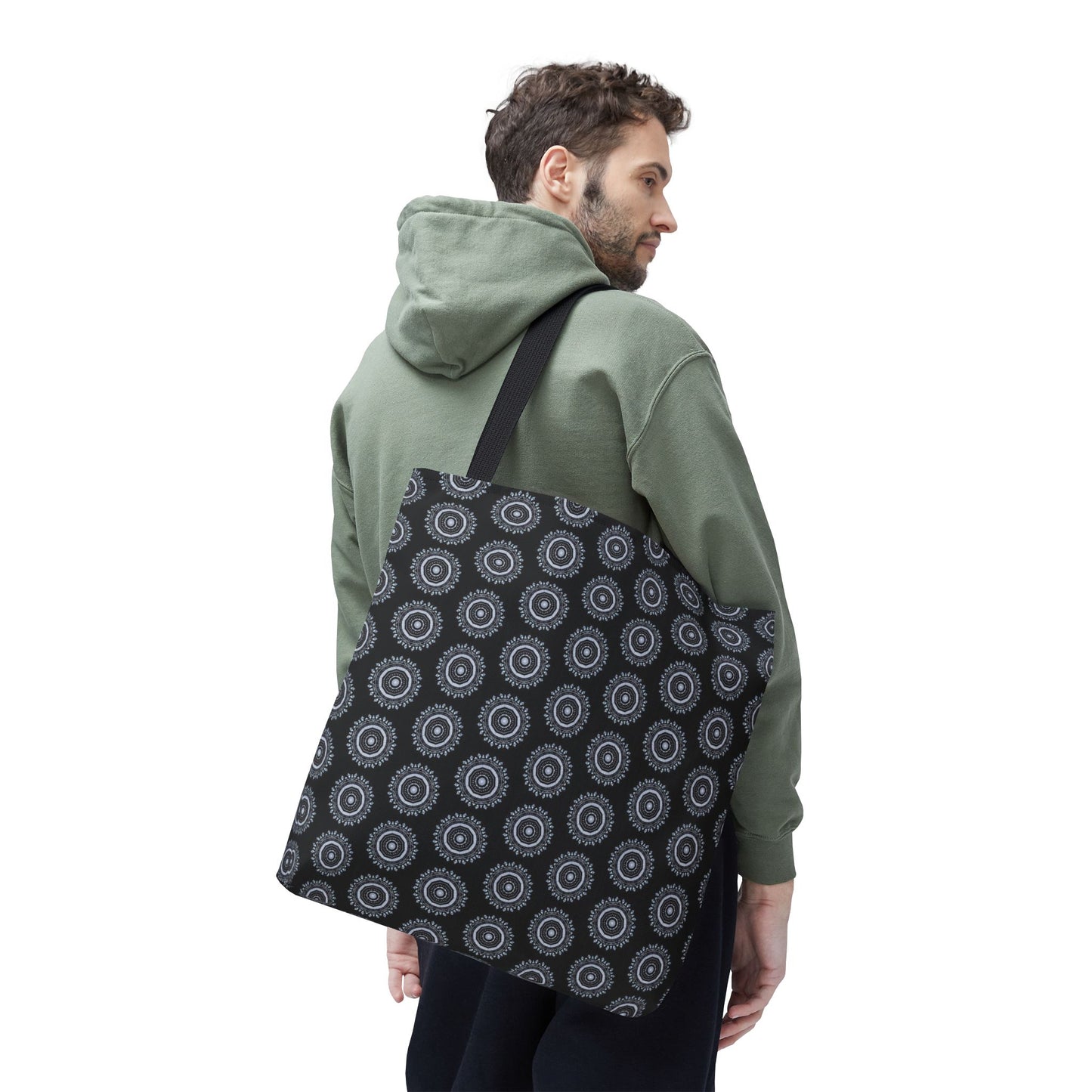 MAYA Cymatic Aop Customisable Tote Bag (Black)