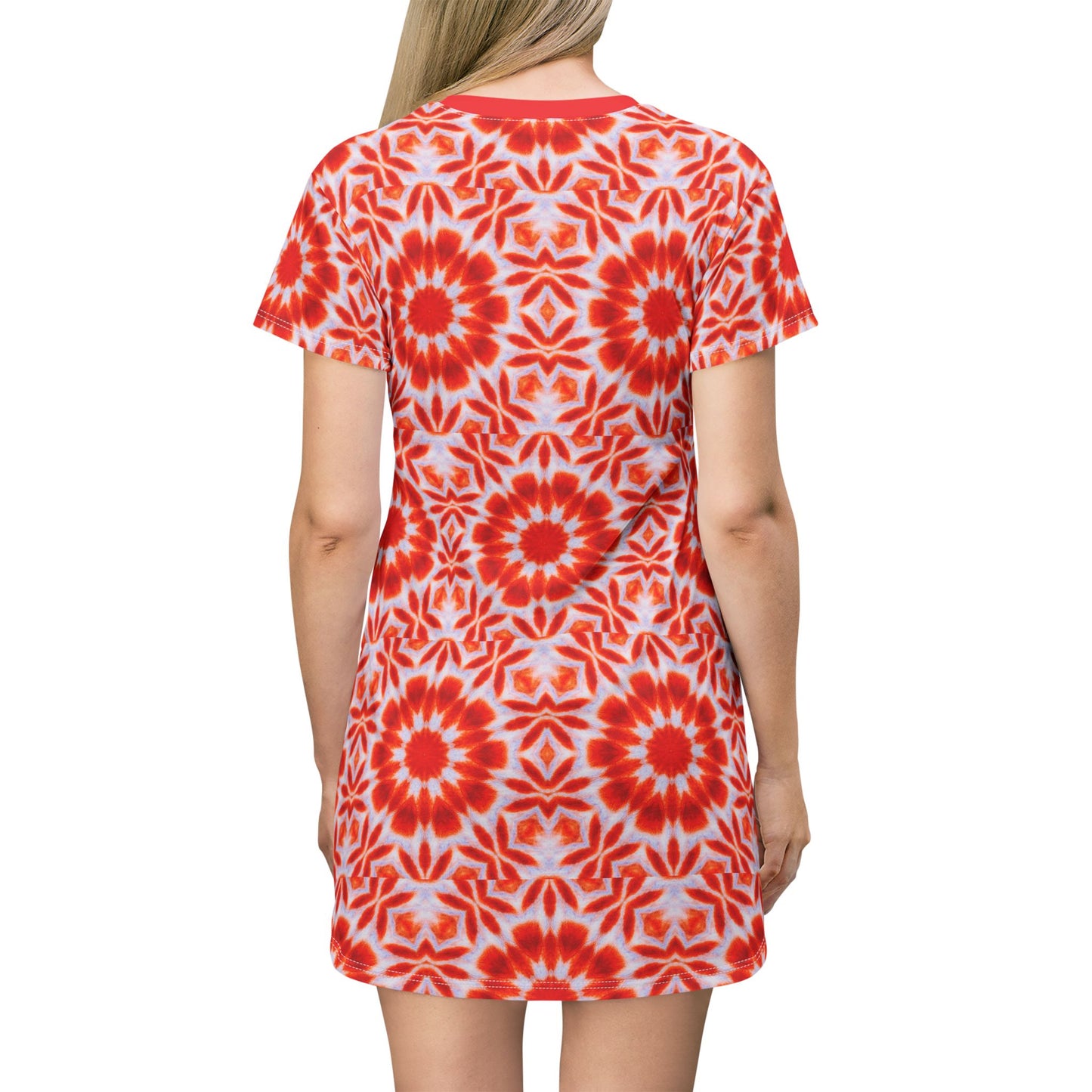 Women's "SACRAL" AOP T-Shirt Dress for Summer Fun