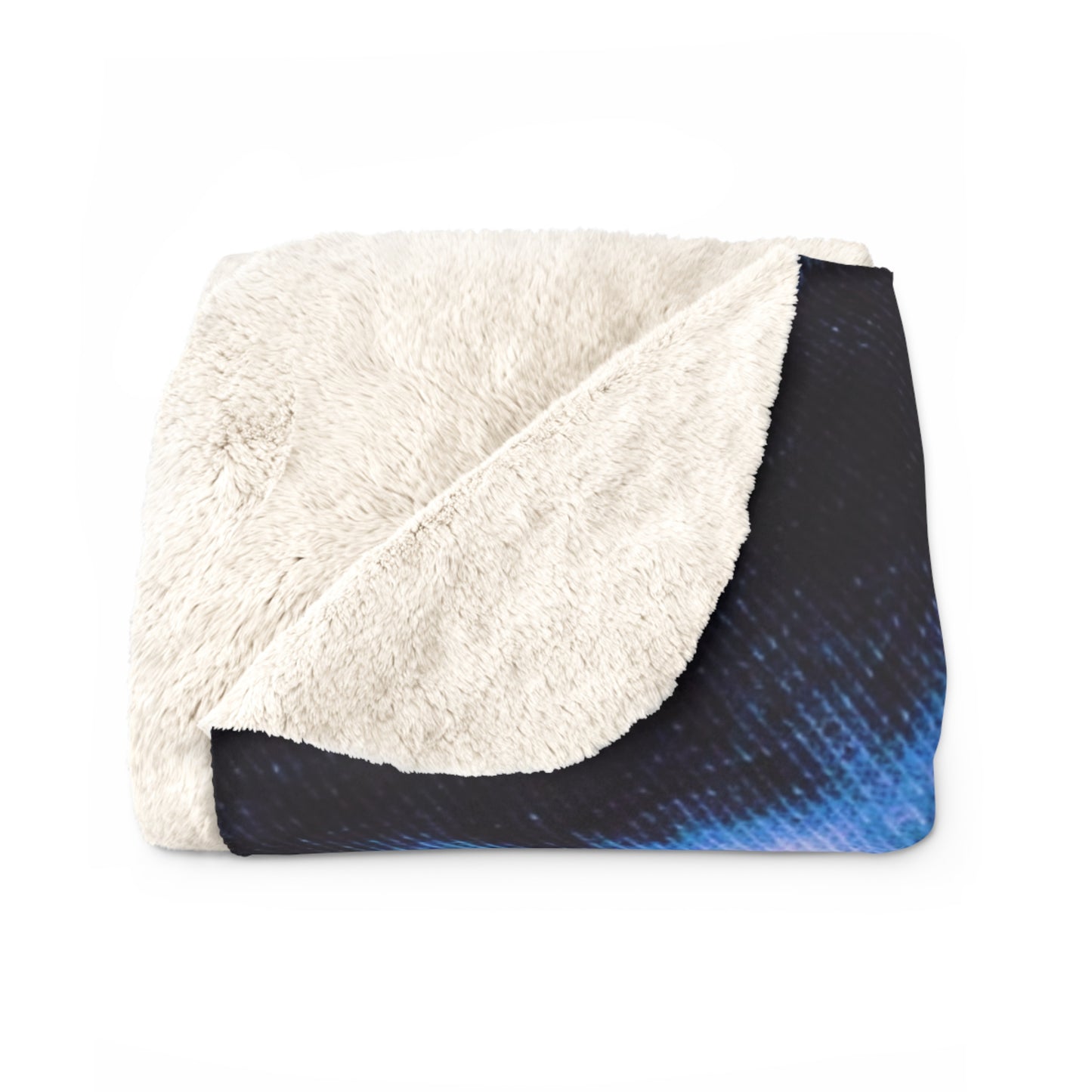 "SNWFLK" Cymatic Sherpa Fleece Blanket