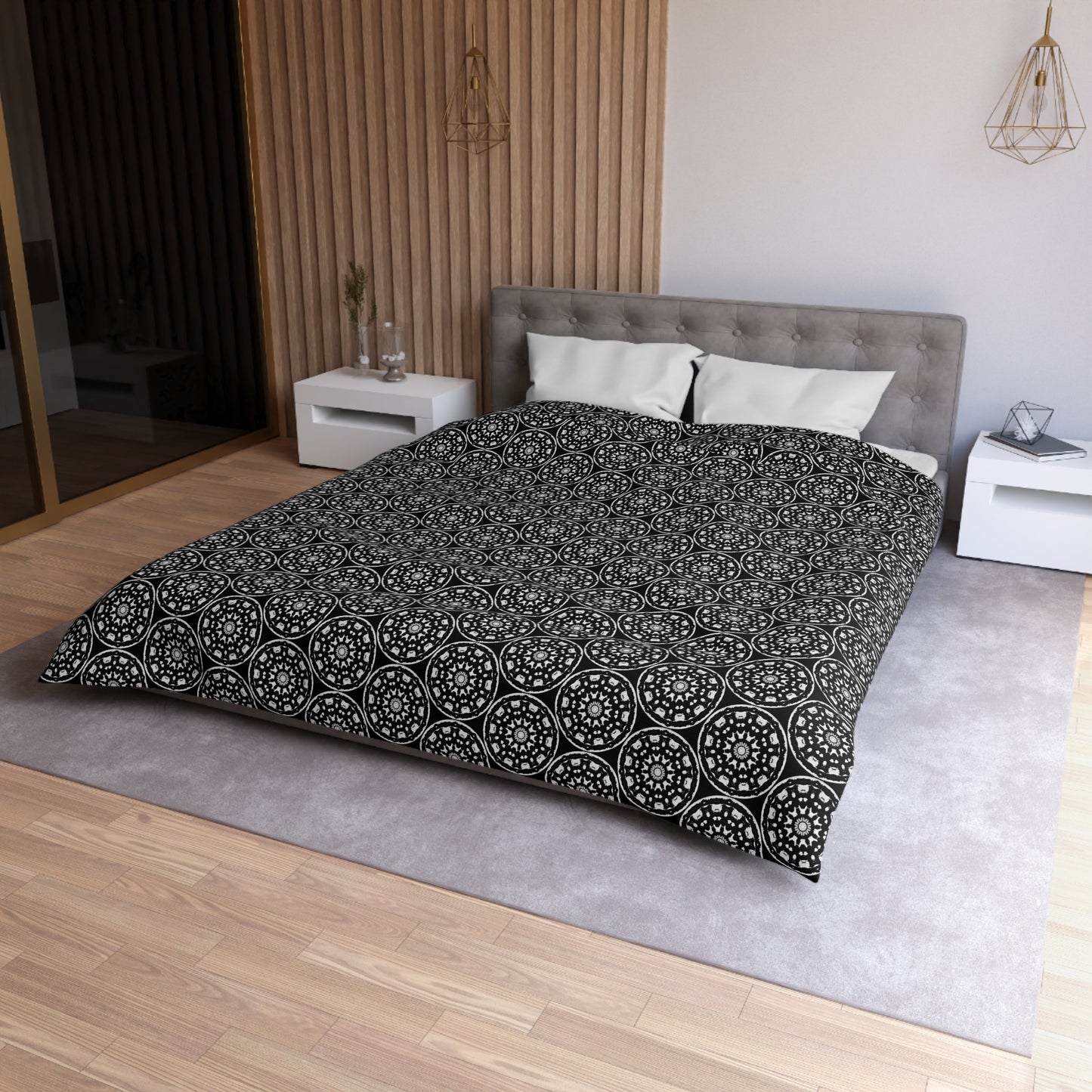 "STMPUNK" Cymatic Duvet Cover (Black) - Housewarming