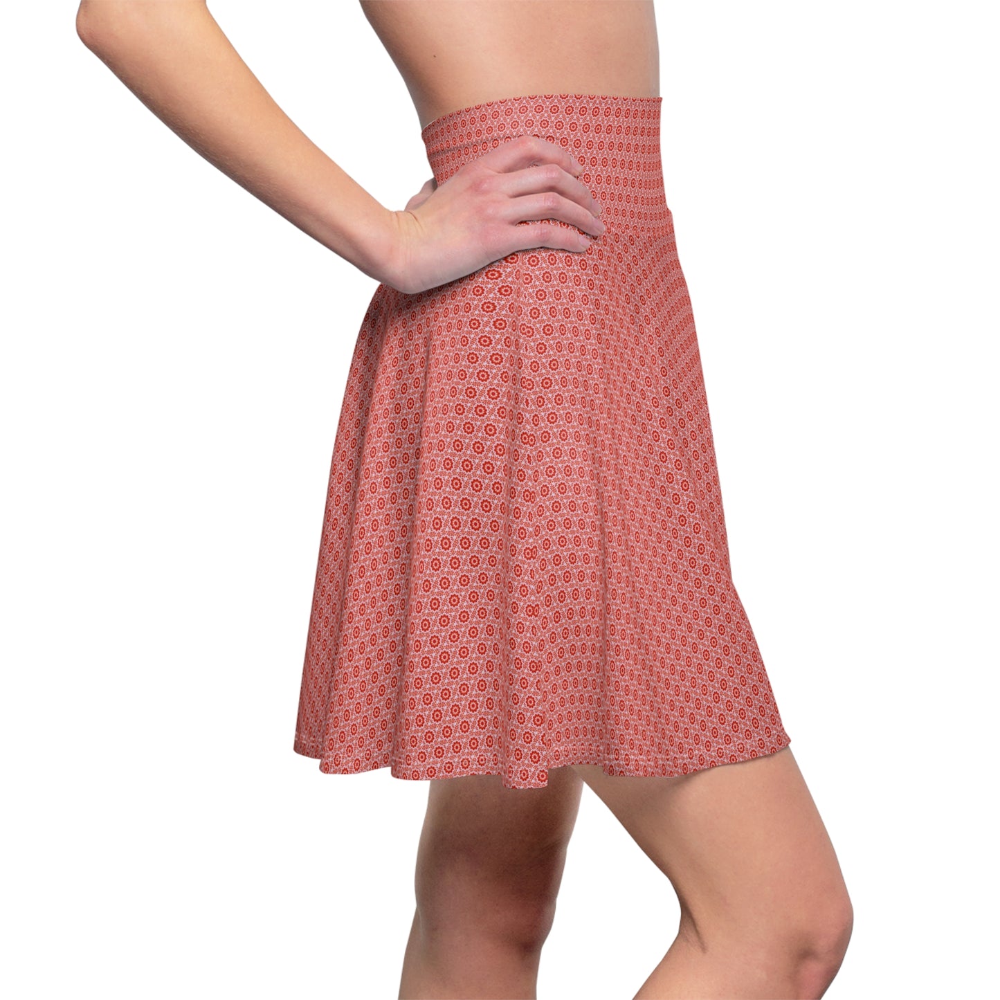 Women's “SACRAL” Cymatic AOP Skater Skirt