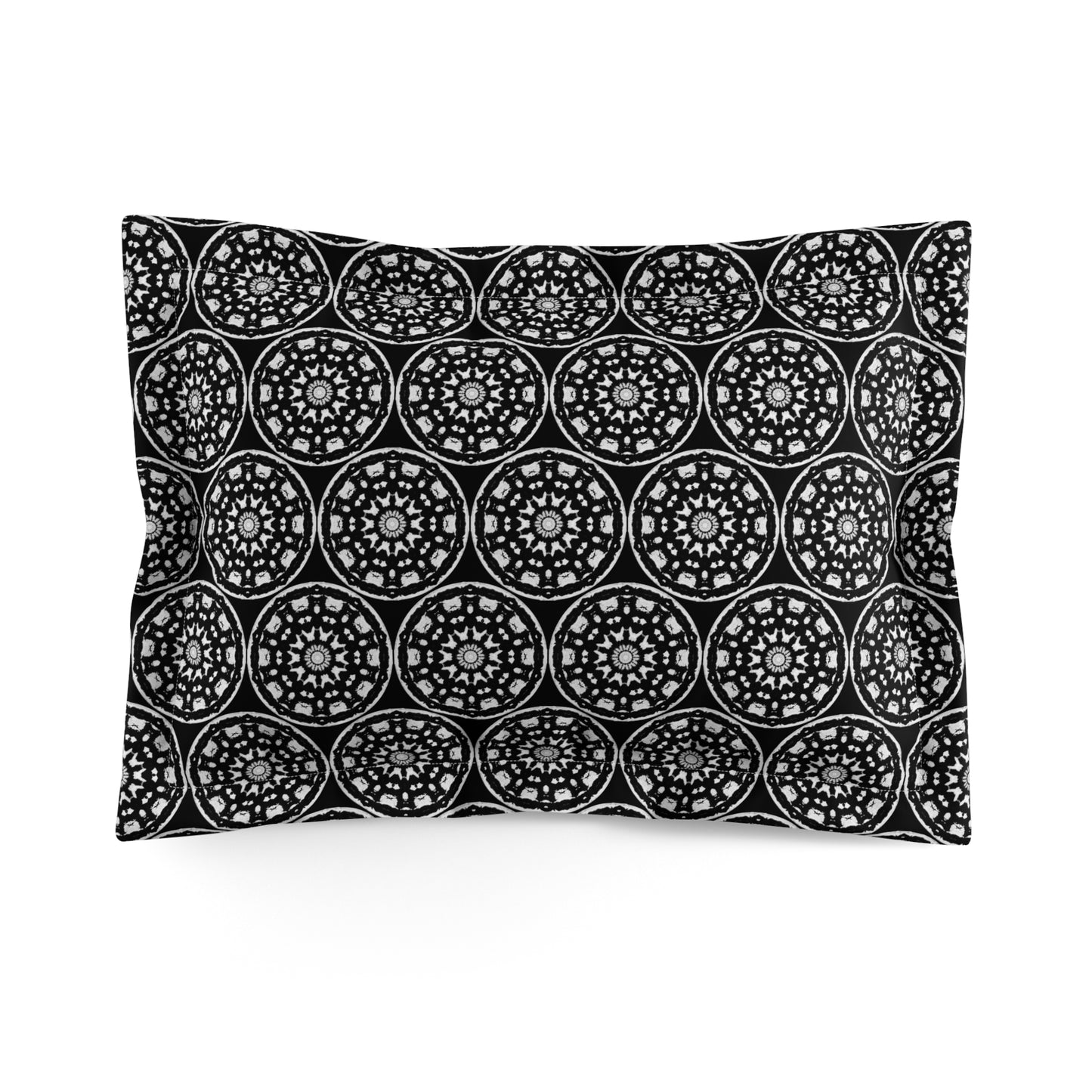 "STMPUNK" Cymatic AOP Pillow Sham (Black) - Cosy Bedding