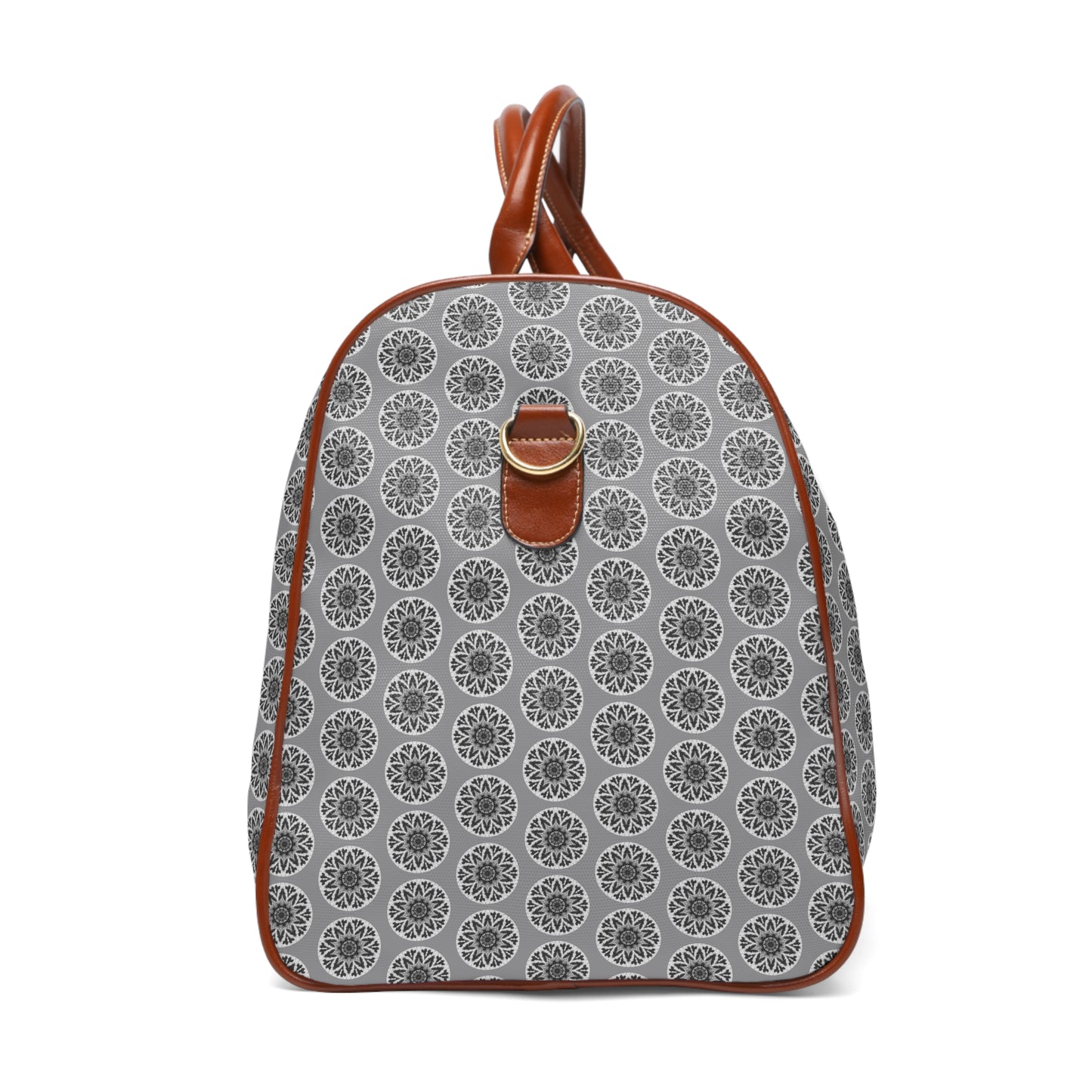 Noir GETA Cymatic Aop Waterproof Pu Travel Bag (Grey)