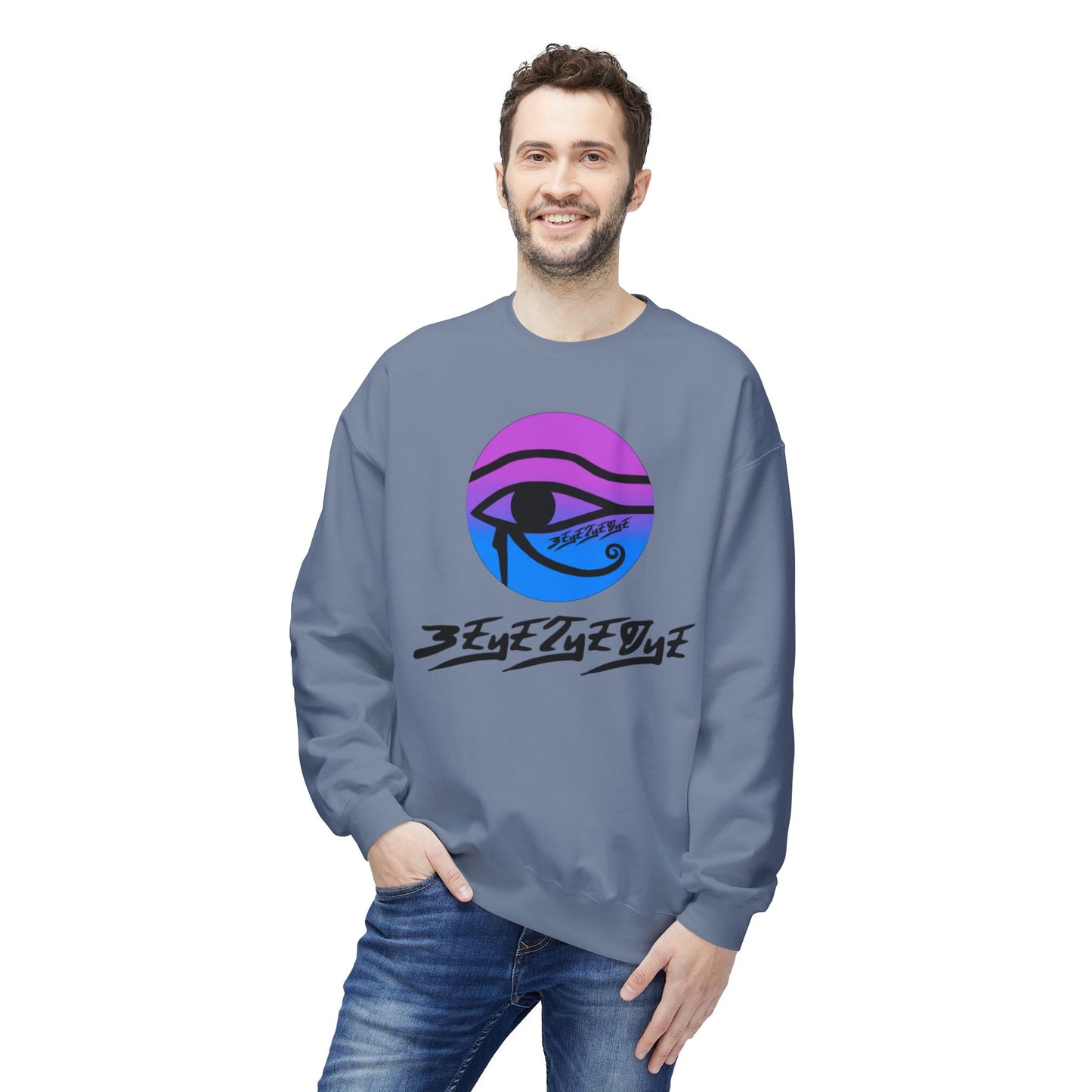 Unisex 3ETD Logo Softstyle Flecce Crewneck