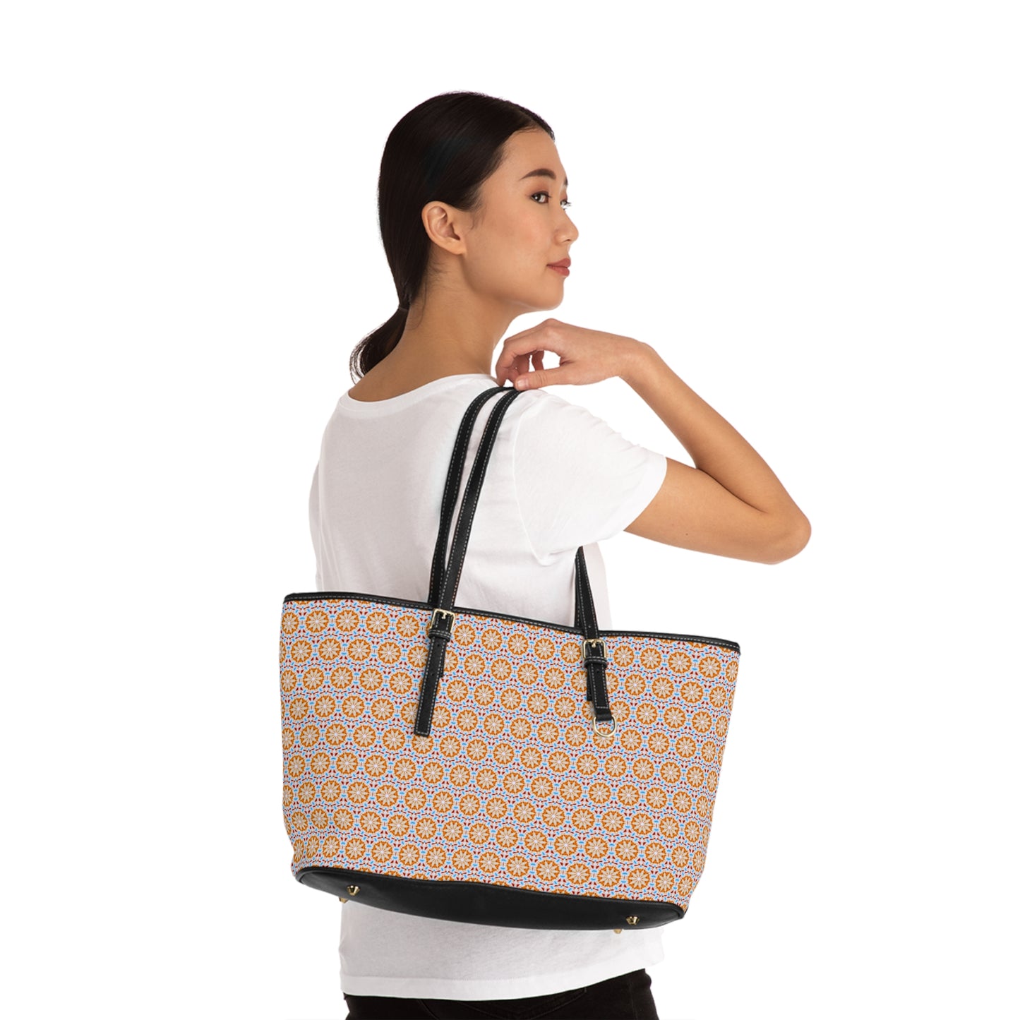 SOL Cymatic Aop Pu Leather Shoulder Bag