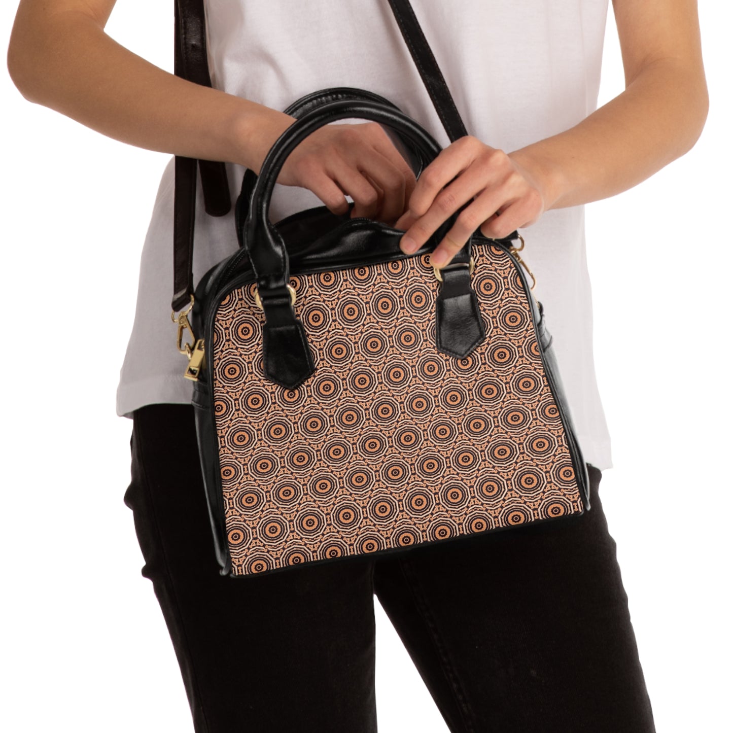 EYECEE Cymatic Aop Pu Shoulder Handbag