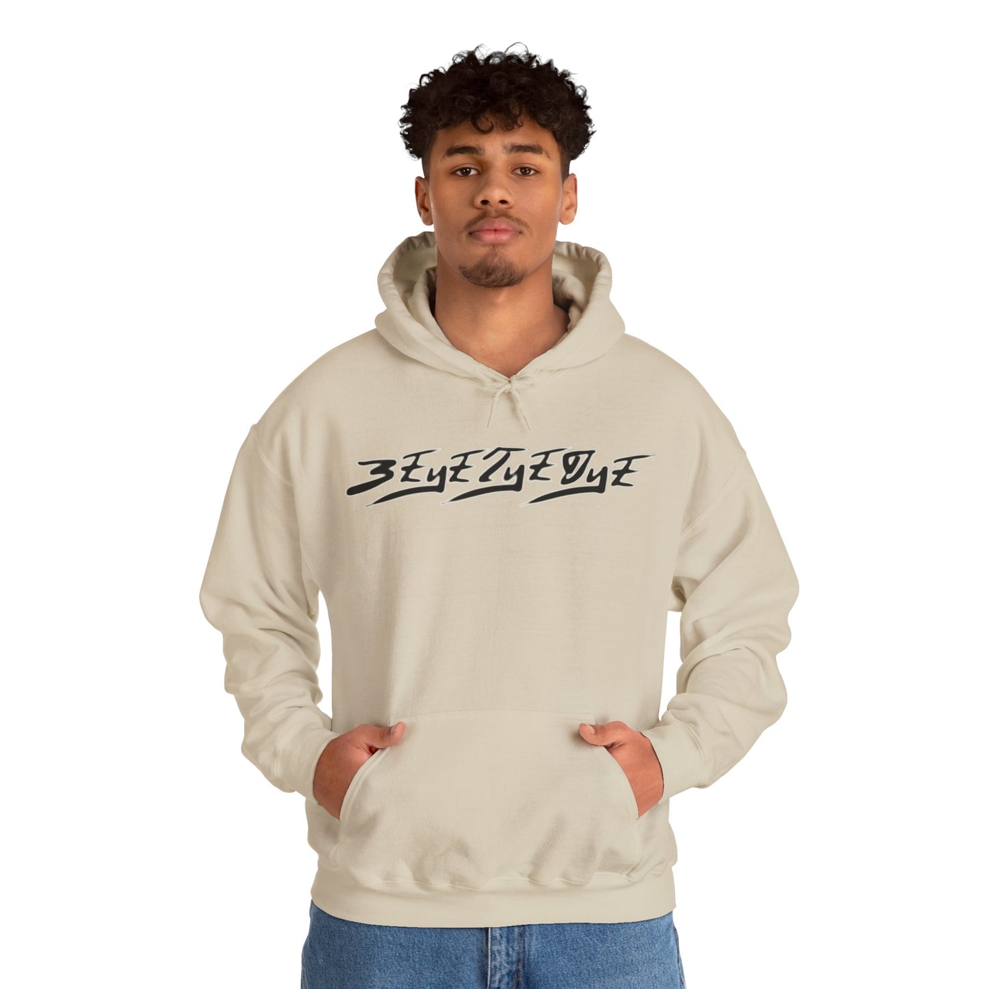 Men's 3ETD Noir "MAYA" Cymatic Print Hoodie