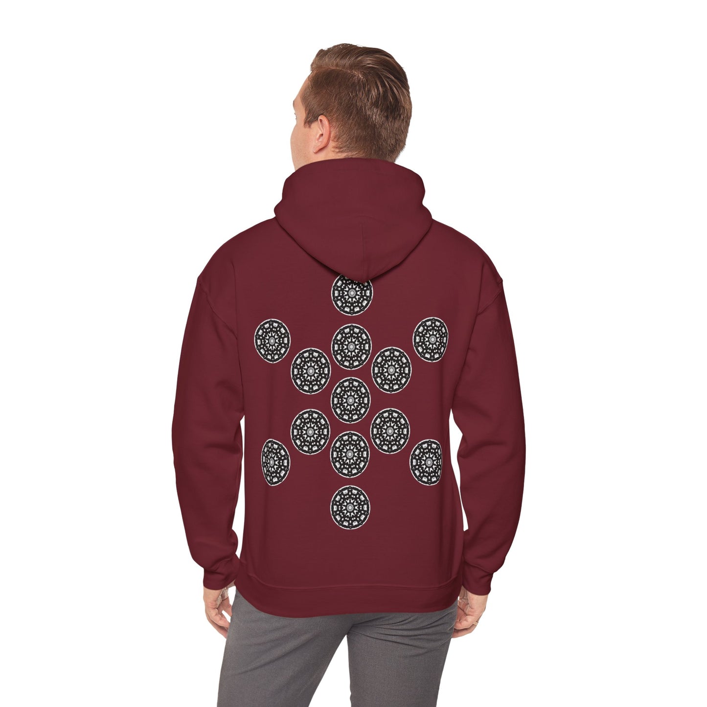 Men's 3ETD Noir "STMPUNK" Cymatic Print Hoodie