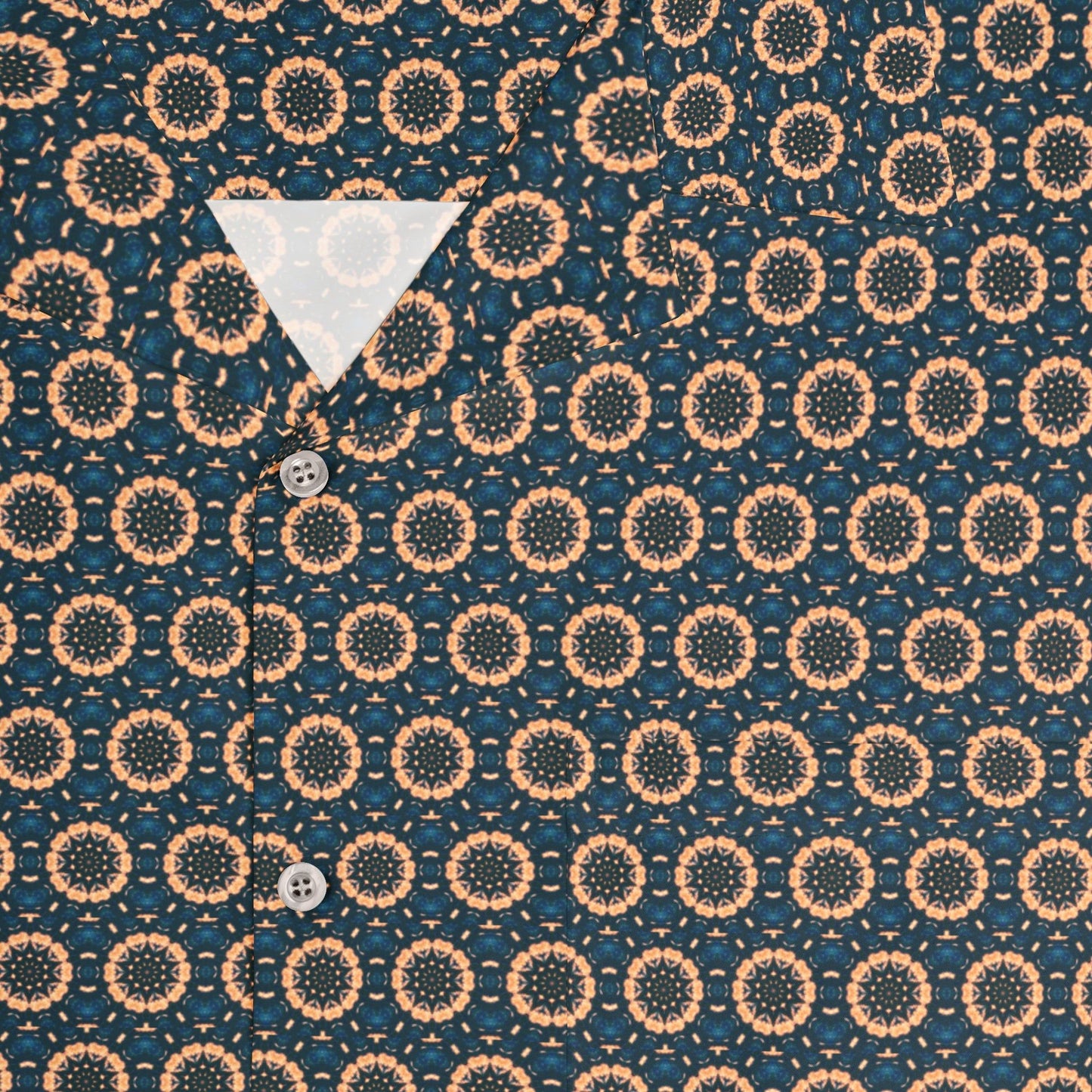 Men’s “BLKSUN” Cymatic Aop Boxy Hawaiian Shirt