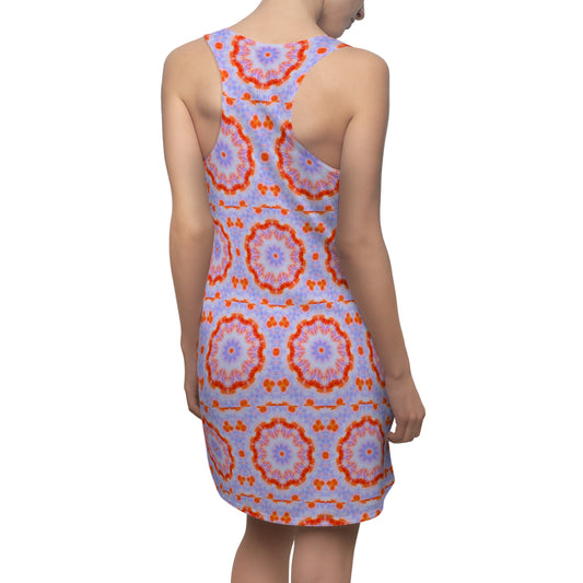 Women’s "NEBU" Cymatic Print Racerback Dress