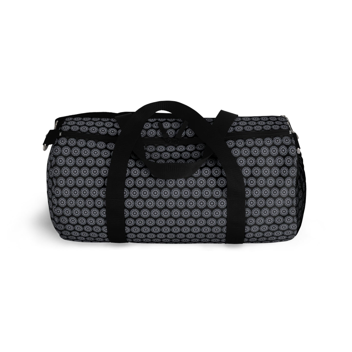 MAYA Cymatic Print Duffel Bag (Black)
