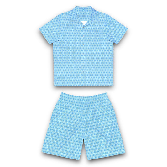 Men’s “E-VEIL I” Cymatic AOP Summer Set