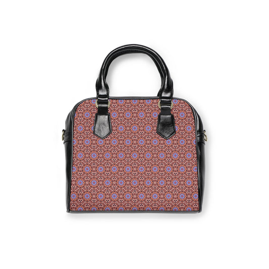 DECA Cymatic Aop Pu Shoulder Handbag
