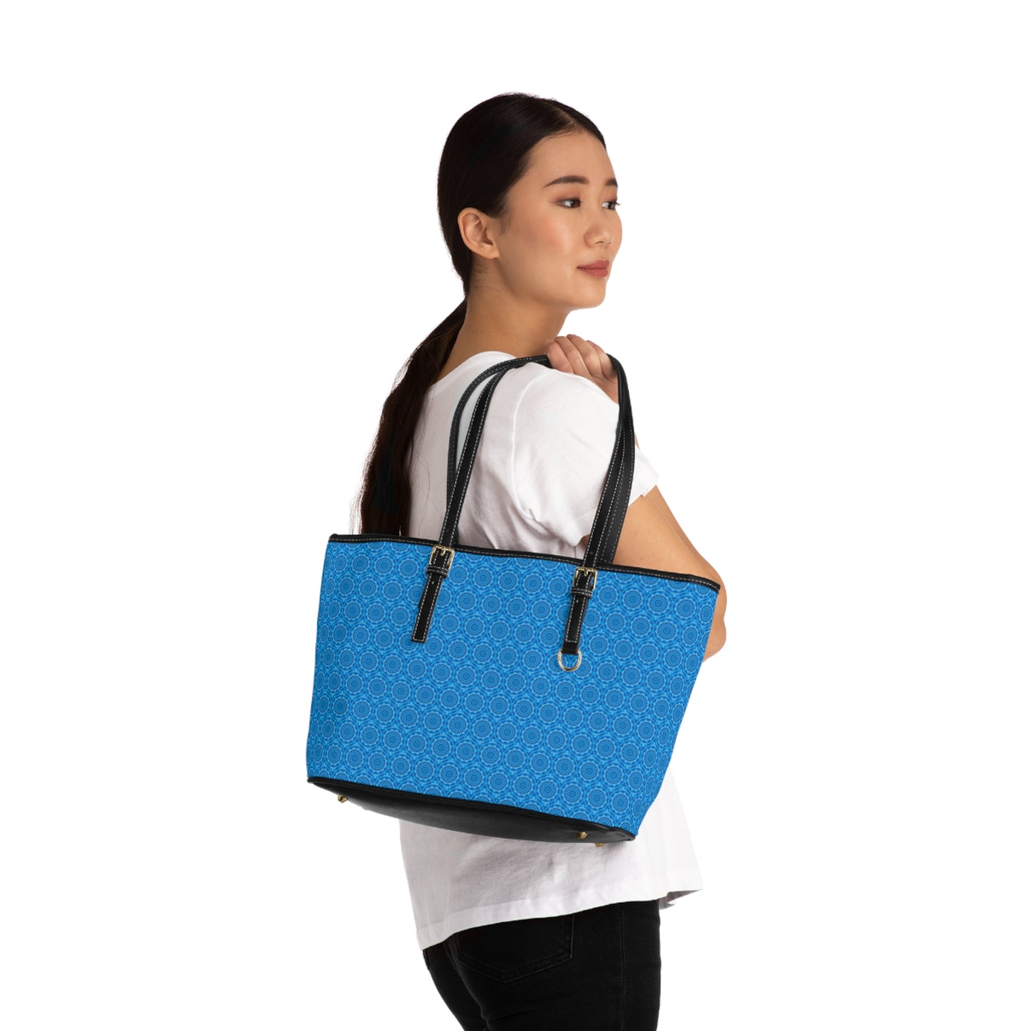 AVIAN Cymatic Aop Pu Leather Shoulder Bag