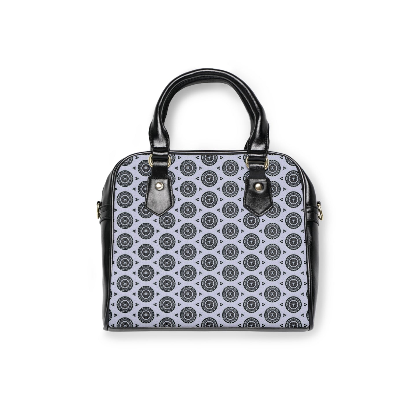 MAYA Cymatic Aop Pu Shoulder Handbag