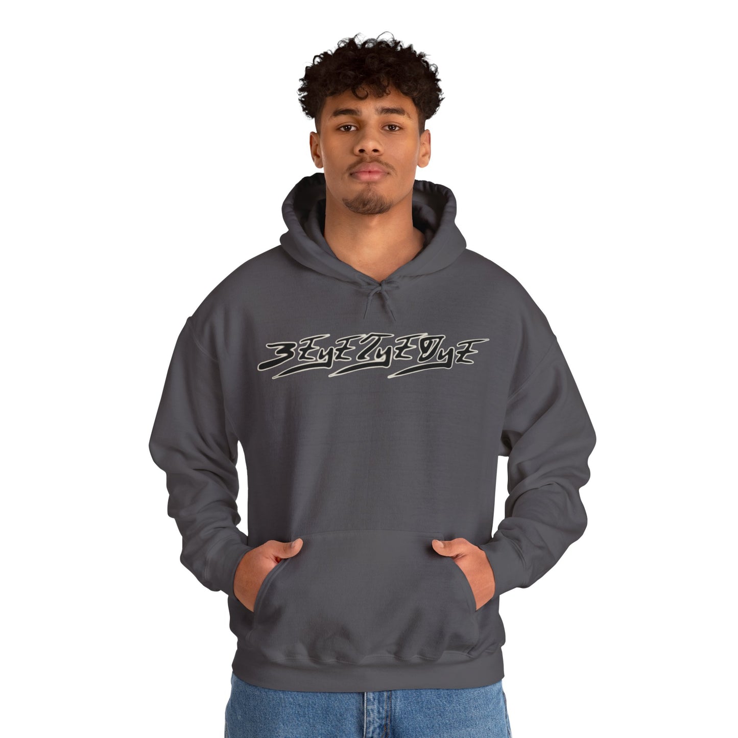 Men's 3ETD Noir "STMPUNK" Cymatic Print Hoodie