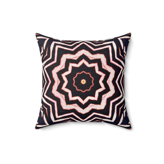 "A-BYSS" Cymatic Print Square Cushion