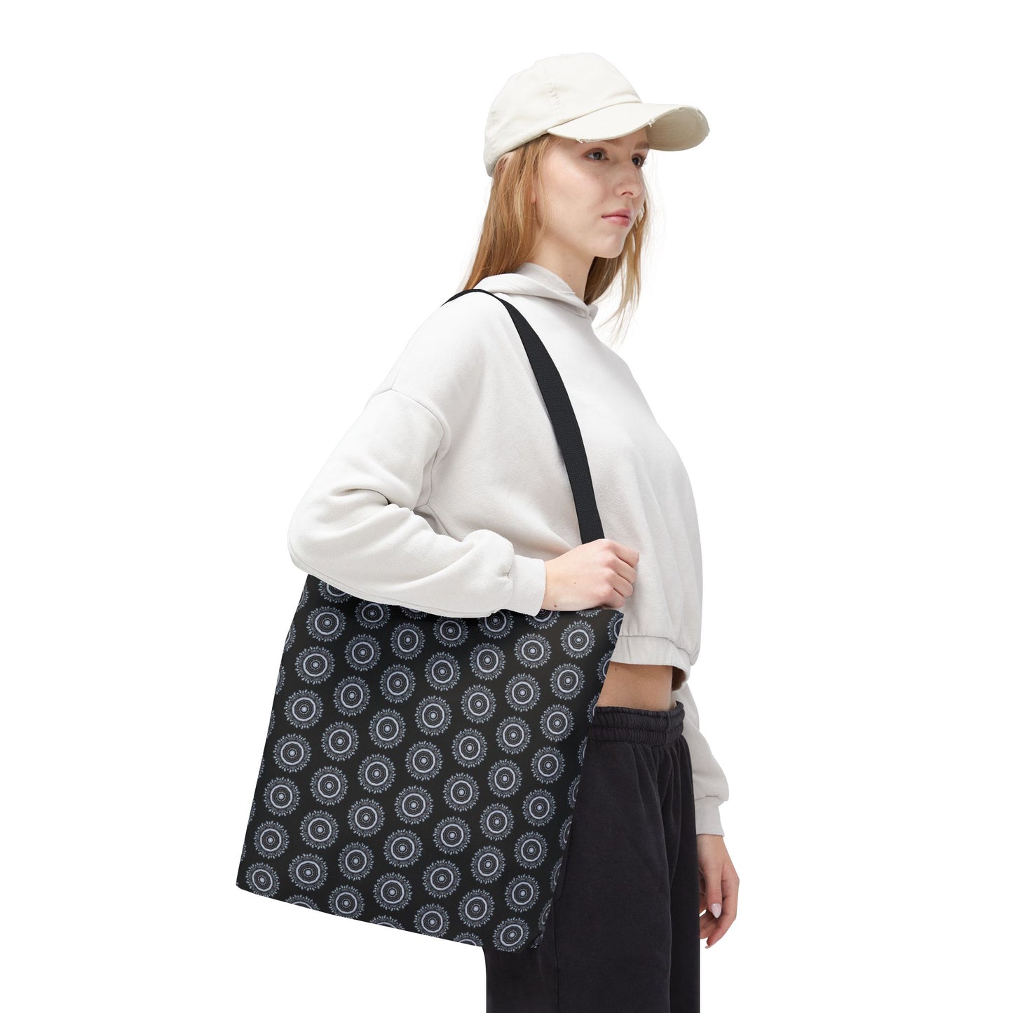 MAYA Cymatic Aop Customisable Tote Bag (Black)