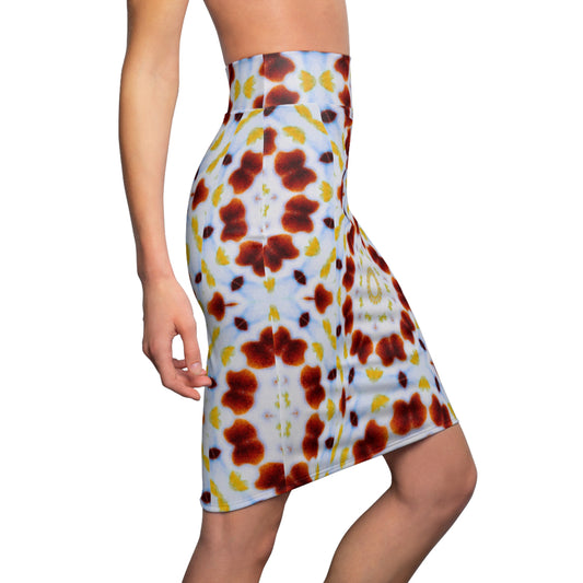 Women's "MOSAiC" Pencil Skirt - Stylish Summer Fashion