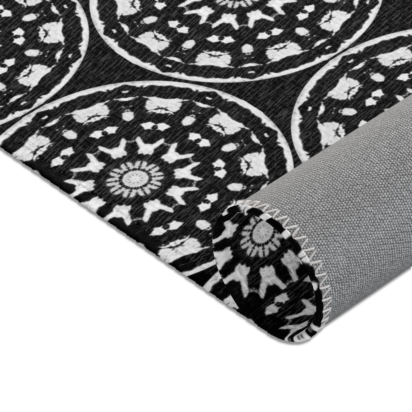 STMPUNK Cymatic Area Rug (Black) - Modern Home Decor