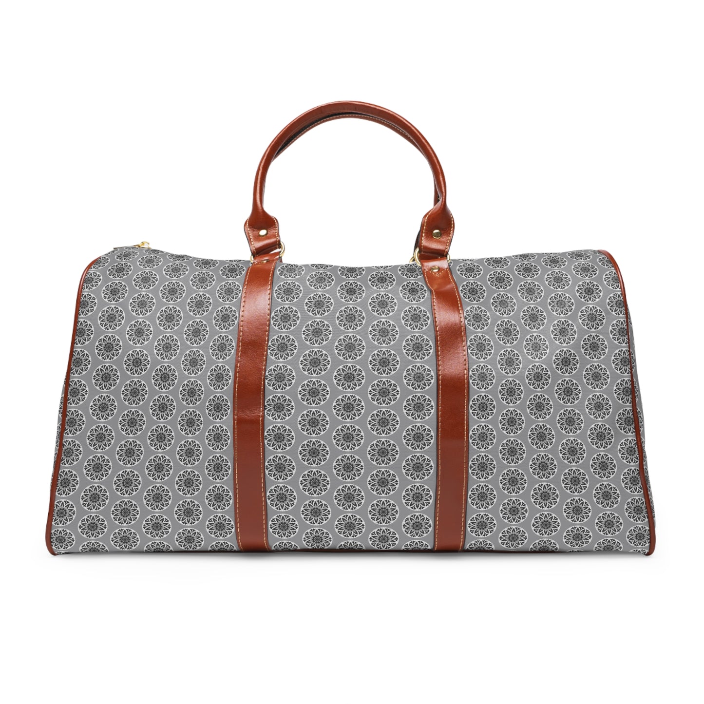 Noir GETA Cymatic Aop Waterproof Pu Travel Bag (Grey)