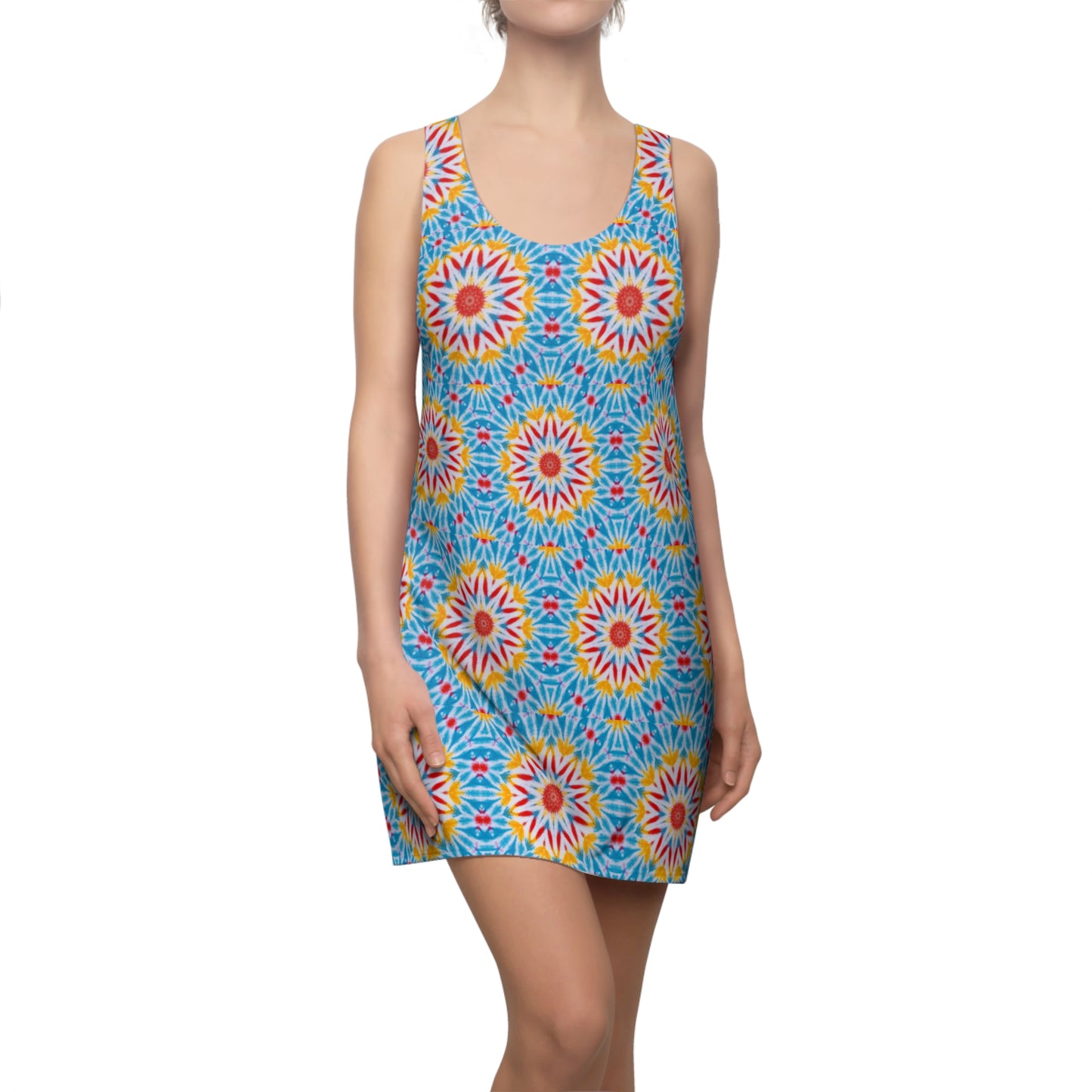 Women’s "CRISTOS" Cymatic Print Racerback Dress