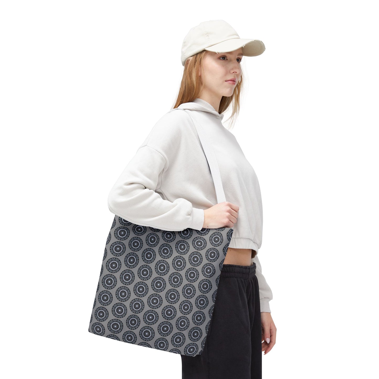 MAYA Cymatic Aop Customisable Tote Bag (Grey)