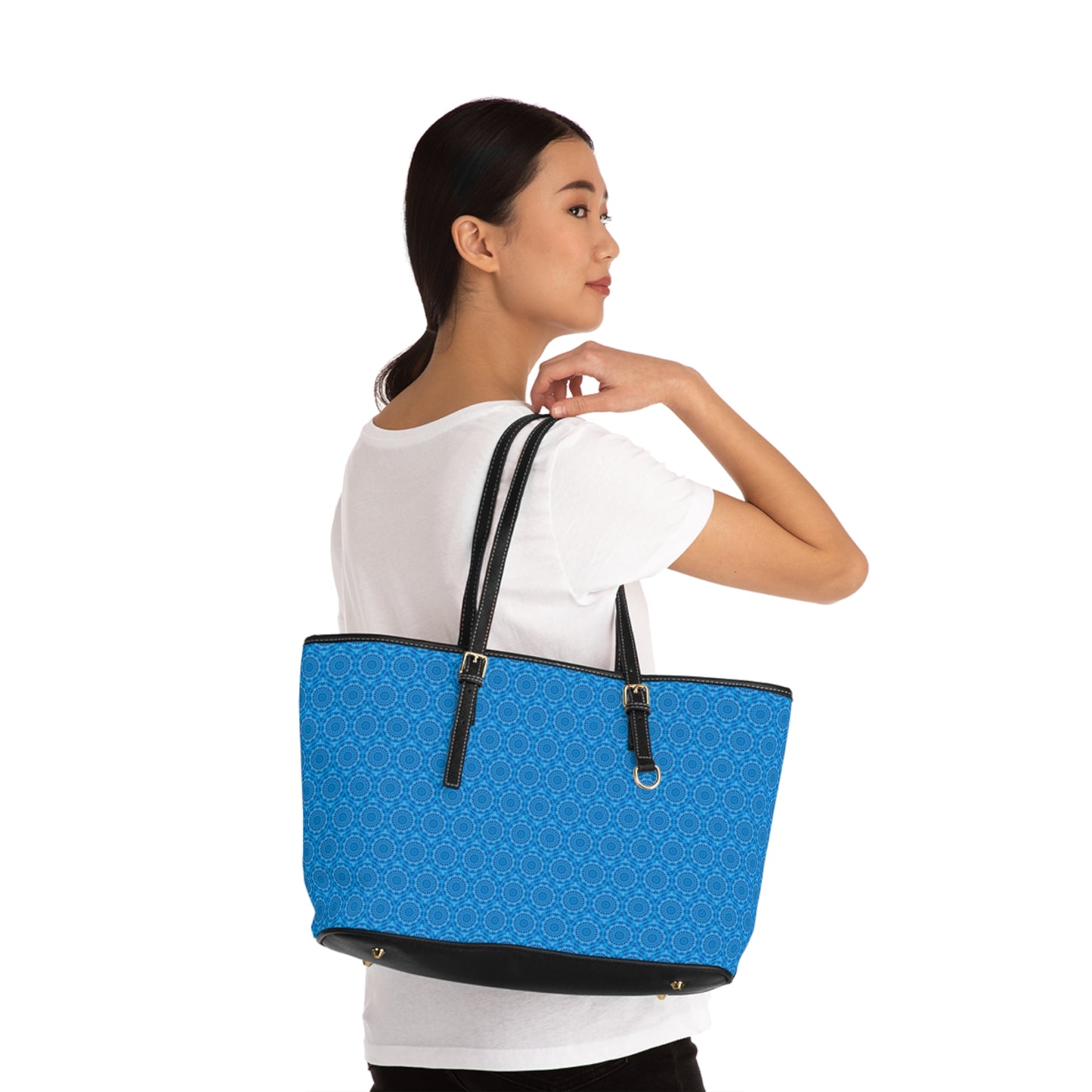 AVIAN Cymatic Aop Pu Leather Shoulder Bag