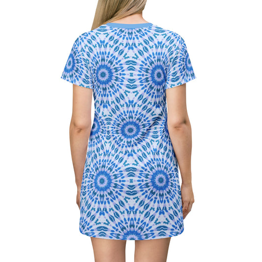 Women's "E-VEIL I" AOP T-Shirt Dress