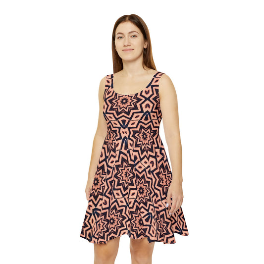 Women's "FREQNCY" Cymatic Print Skater Dress
