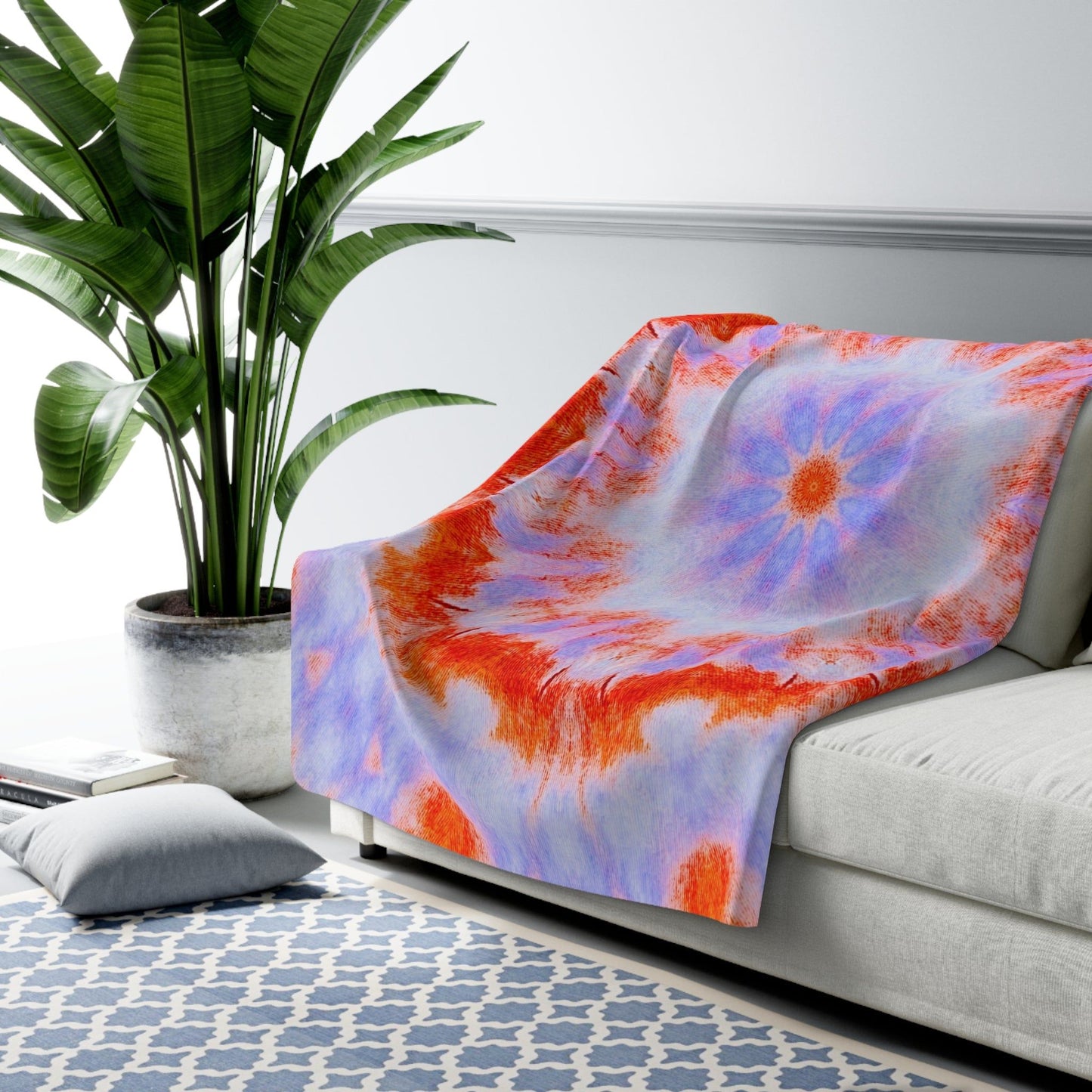 "NEBU" Cymatic Sherpa Fleece Blanket