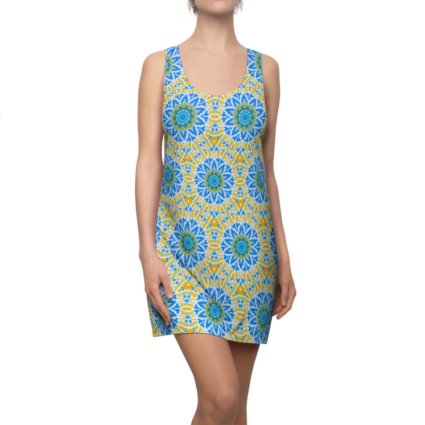 Women’s "GETA" Cymatic Print Racerback Dress