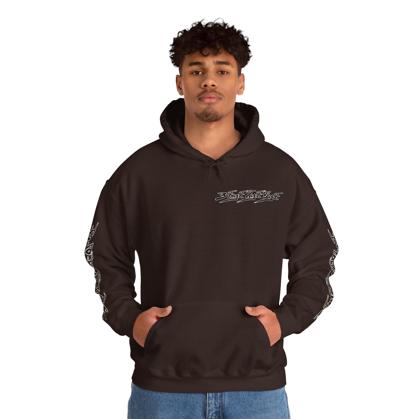 Men's 3ETD Noir "TRIBAL" Cymatic Print Hoodie