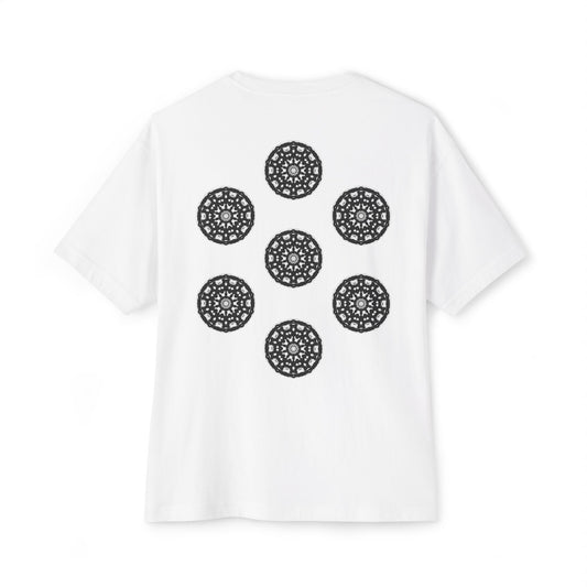 3ETD "STMPUNK" Cymatic Print Oversized Boxy T Shirt