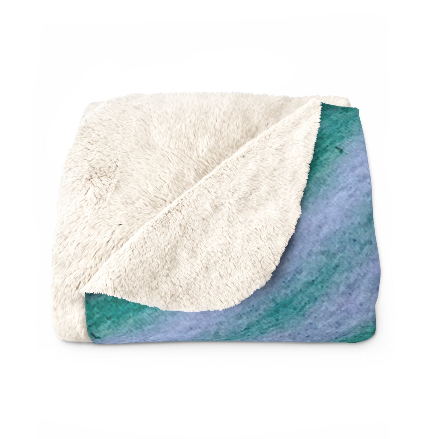 "GR33N3RY" Sherpa Fleece Blanket | Cosy Throw for Home Decor & Gifts