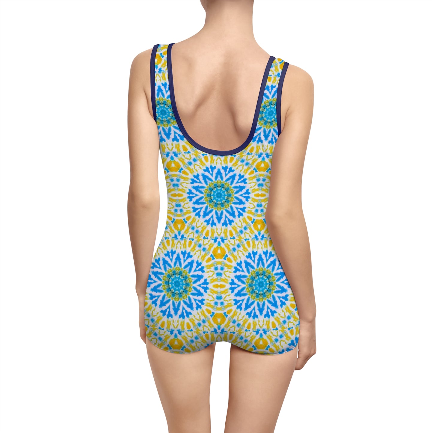 Women’s "GETA" Cymatic AOP Vintage Swimsuit