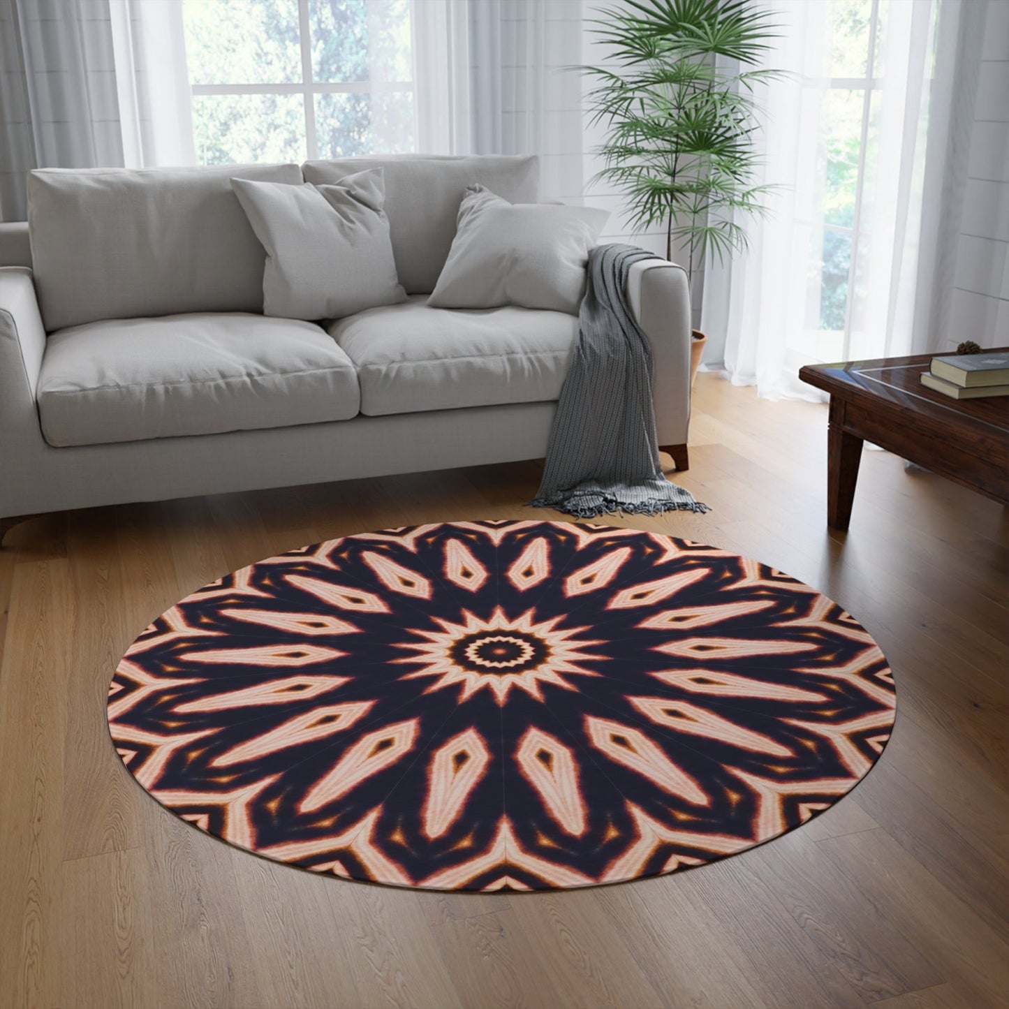 Kaleido47 Cymatic Round Rug (E-CLPS 2)