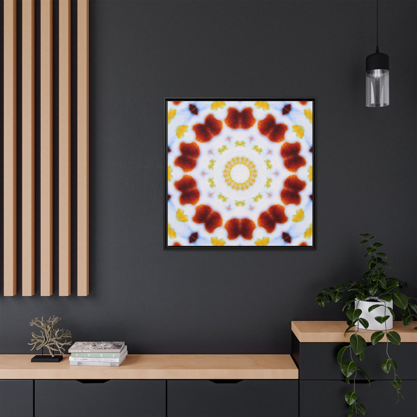 MOSAIC Matte Canvas, Black Frame