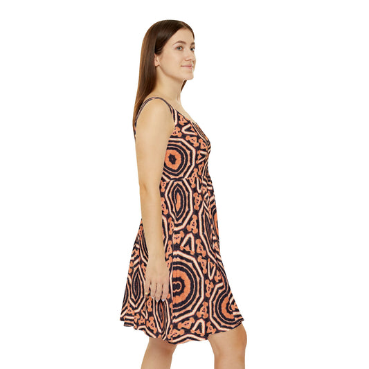 Women's "EYECEE" Cymatic Print Skater Dress