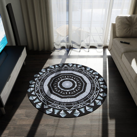 “MAYA” Cymatic Round Rug