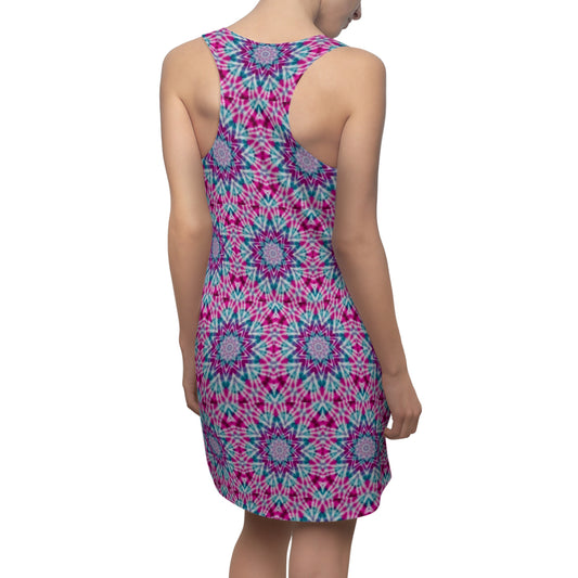 Women’s "ULTRAVIOL3T" Cymatic Print Racerback Dress