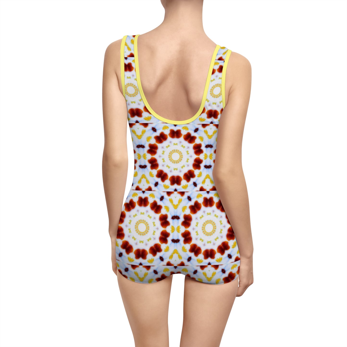 Women’s "MOSAIC" Cymatic AOP Vintage Swimsuit