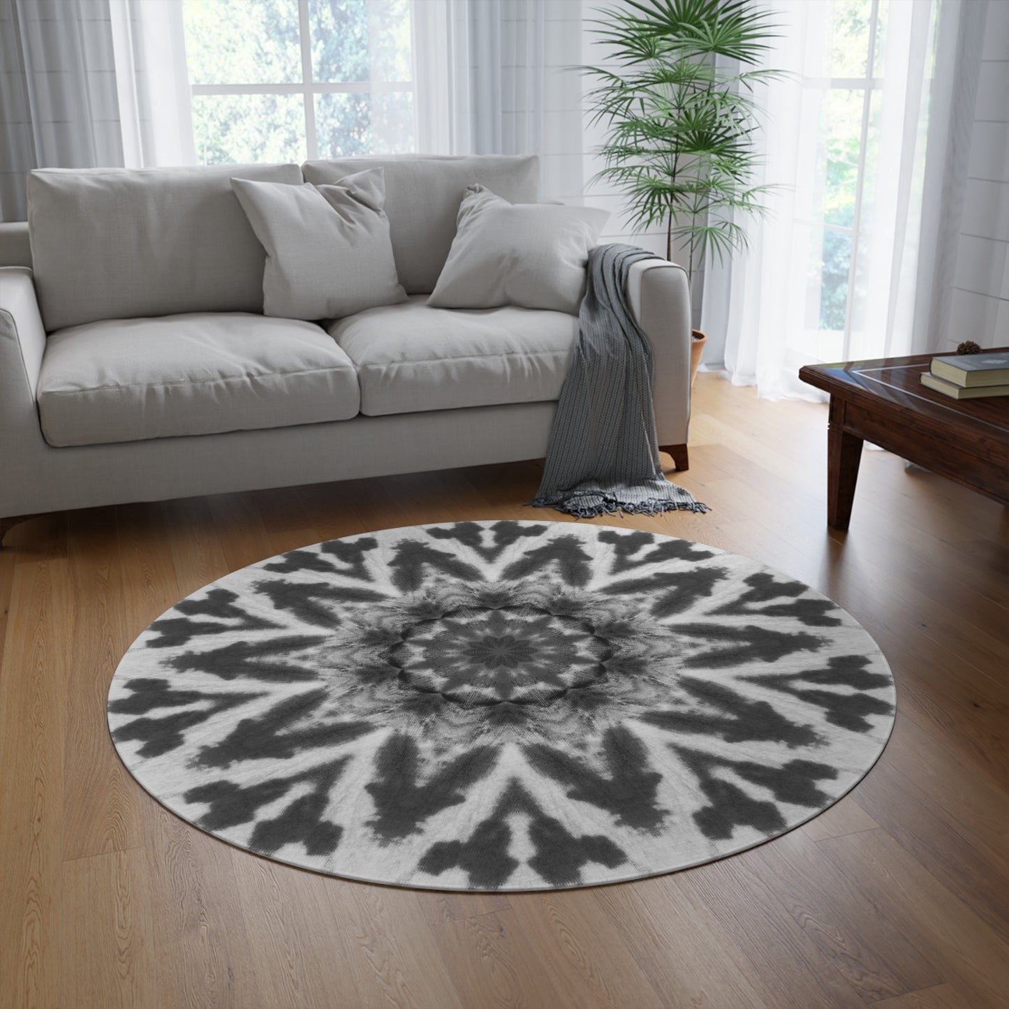 GETA Cymatic Round Rug (Noir)