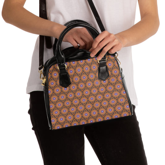 KABBA Cymatic Aop Pu Shoulder Handbag