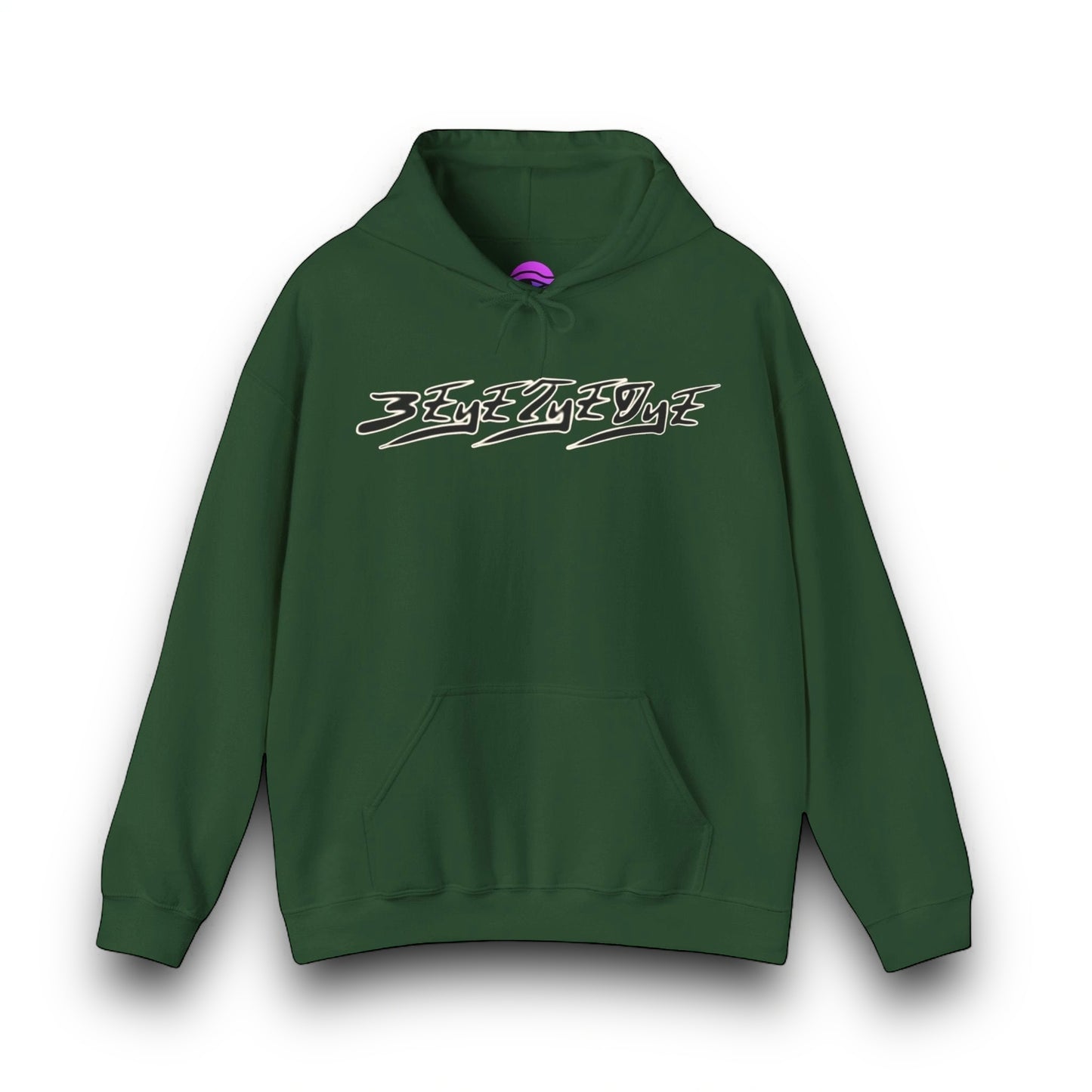 Men's 3ETD Noir "MAYA" Cymatic Print Hoodie
