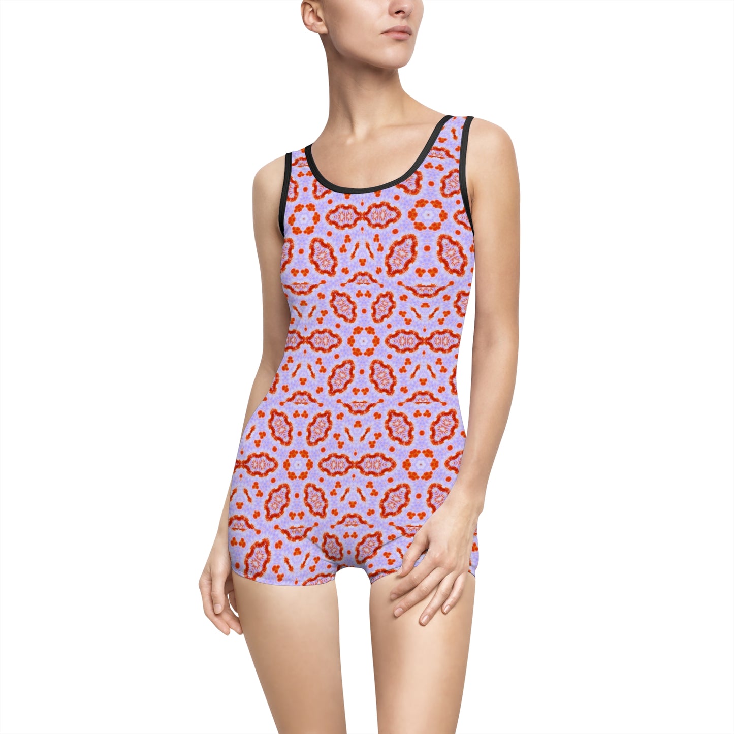 Women’s "HEXA" Cymatic AOP Vintage Swimsuit
